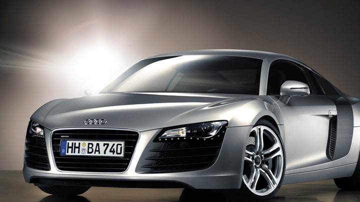 Front Pose Of 2006 Audi R8 In Silver